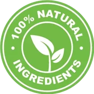 100% natural ingredients roundel