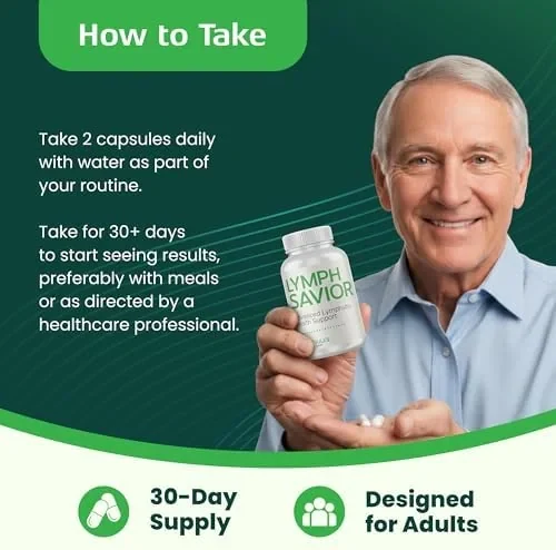 Stock illustration of an older man holding a supplement bottle